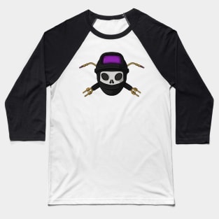 Welders crew Jolly Roger pirate flag (no caption) Baseball T-Shirt